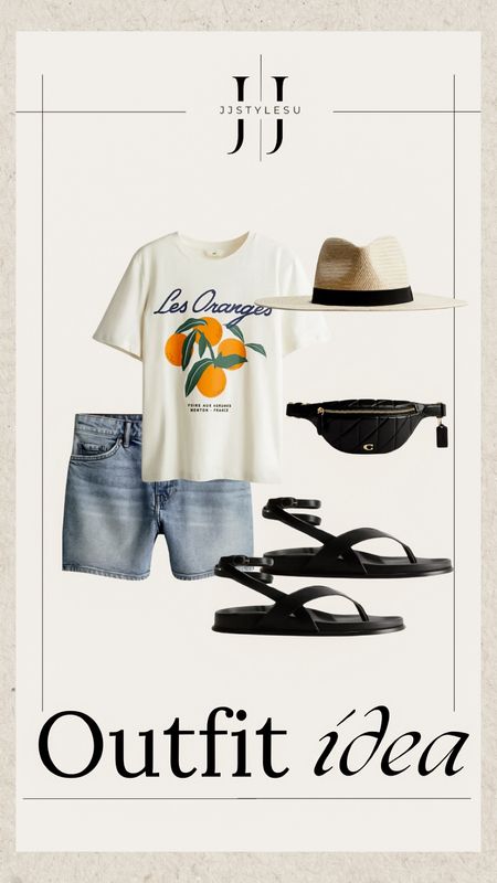 Summer Outfit Idea 🍊

Follow my shop jjstylesu to shop this post and my exclusive only app content! 

denim shorts, t-shirt, belt bag, coach, graphic tee, wrap around sandals, fedora straw hat, summer style, summer outfit , ltksummer, ltk spring, ltkunder50

#LTKOver40 #LTKSeasonal #LTKFindsUnder100