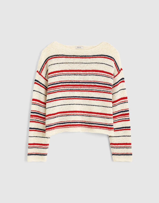 Boatneck Pullover Sweater | Madewell