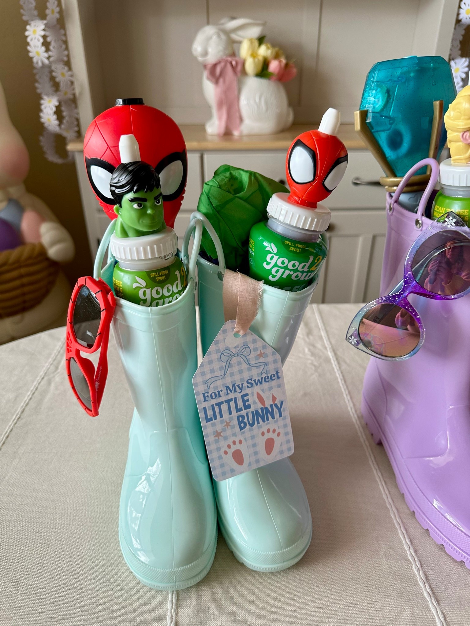 Easter is right around the corner and here’s a fun mom hack to place their items in something they can use again, like rainboots! I enjoy filling them with good2grow drinks characters because it really makes filling with goodies so much easier with characters they love. Grab it all here 🐰

#LTKKids #LTKSeasonal #LTKmomlife