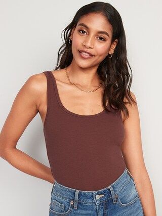 Scoop-Neck Rib-Knit First Layer Tank Top for Women | Old Navy (US)