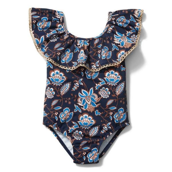 Paisley Floral Ruffle Swimsuit | Janie and Jack