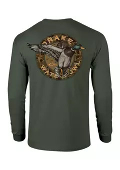 Drake Waterfowl Men's Circle Mallard Long Sleeve Graphic T-Shirt | Belk