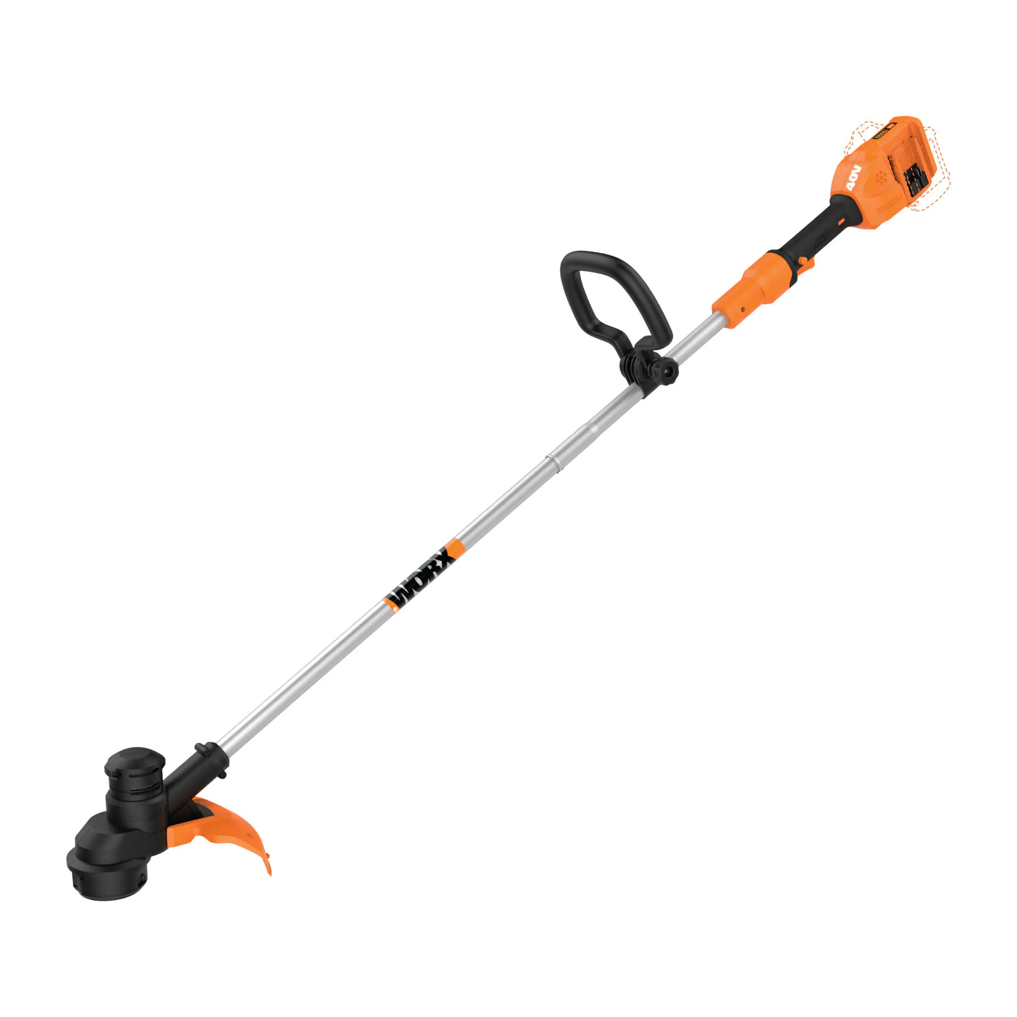 WORX Power Share 40-volt 13-in Straight Shaft Battery String Trimmer | WG183.9 | Lowe's