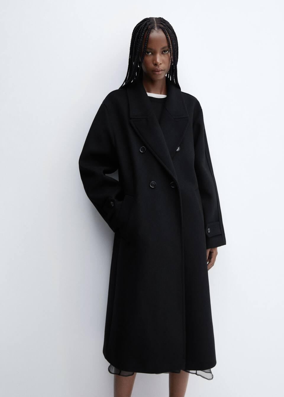 Oversize wool coat | MANGO (US)