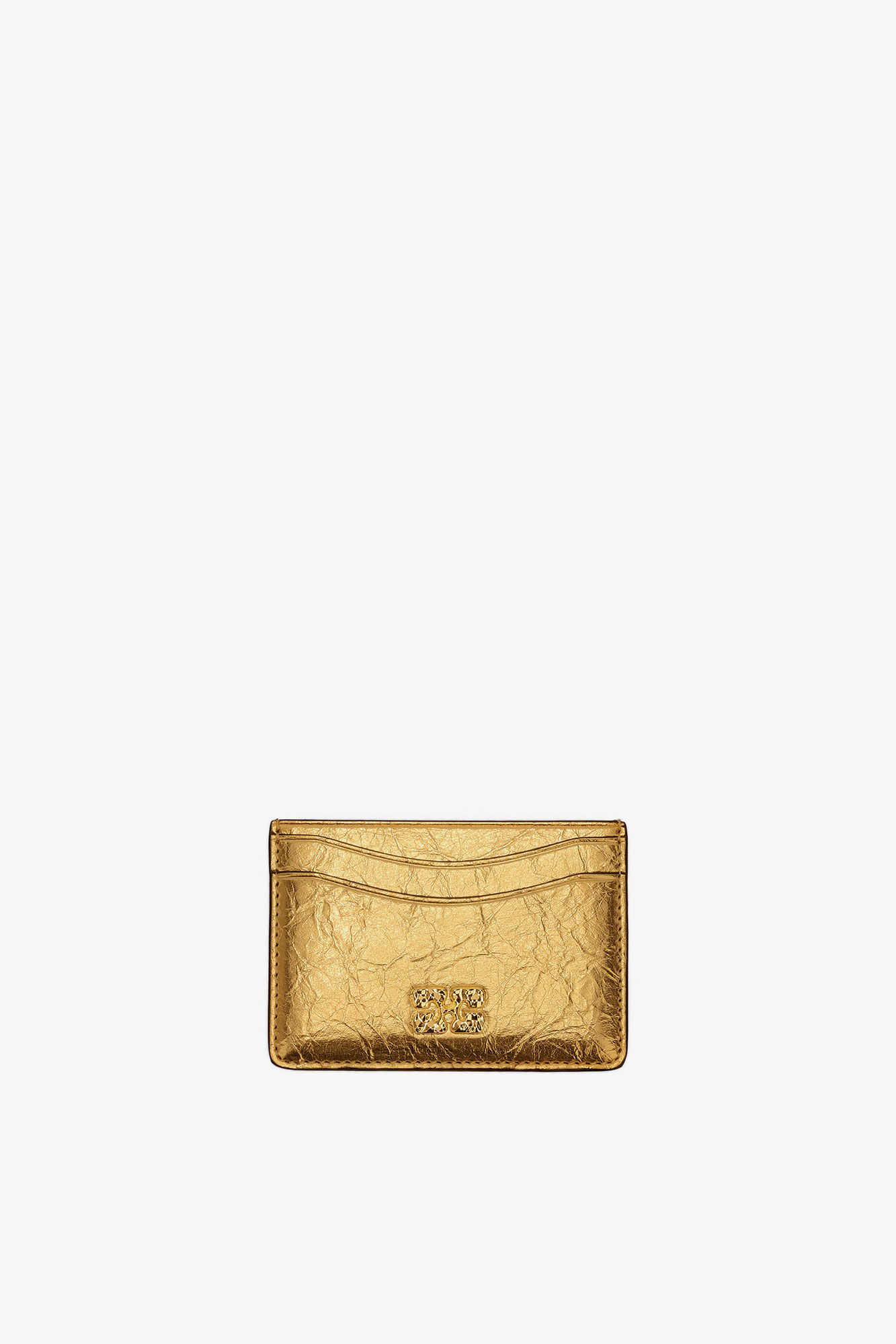Bou Card Holder in Metallic | Ganni