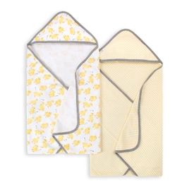 Little Ducks Organic Cotton Hooded Towels 2 Pack | Burts Bees Baby