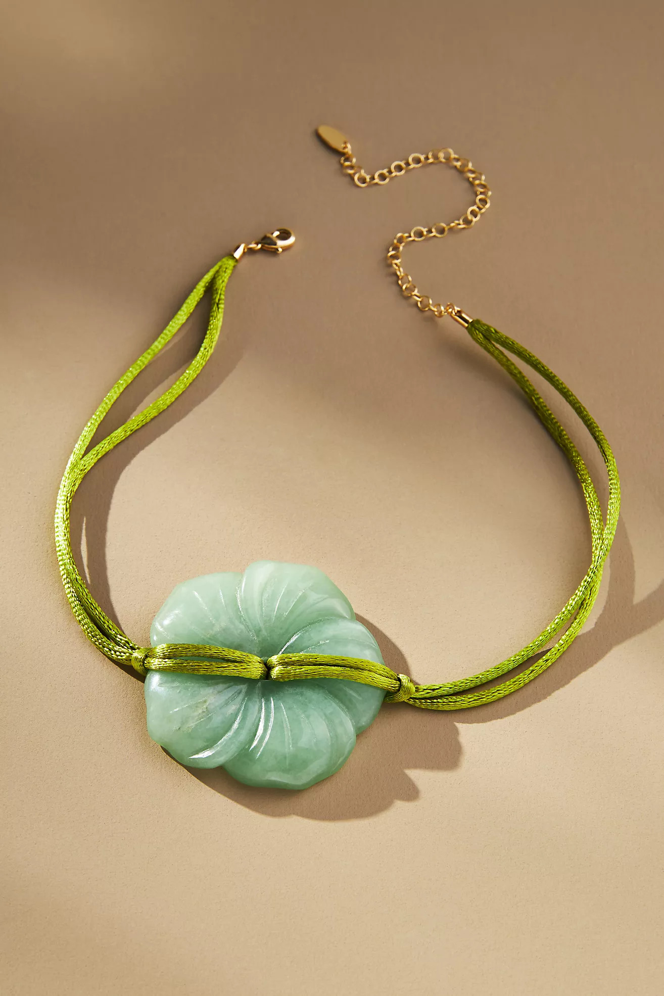 Ceramic Flower Cord Necklace | Anthropologie (US)