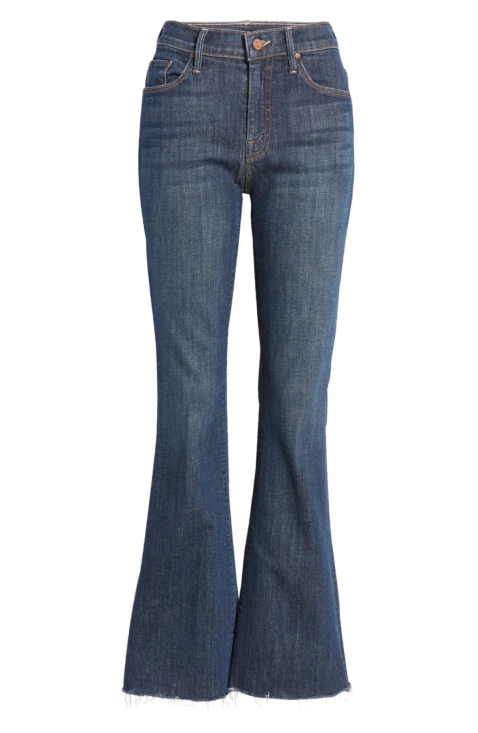 Raw Hem Flare Jeans | Nordstrom