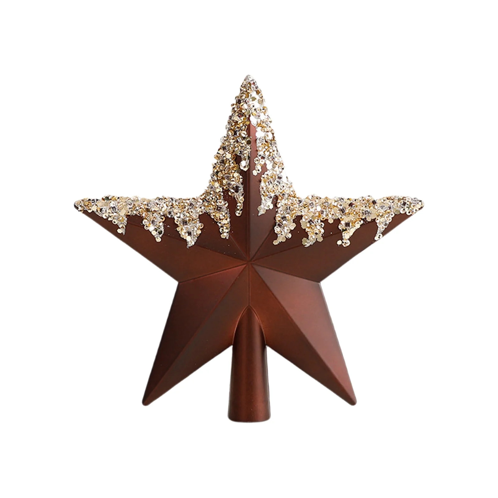 8" Rustic Christmas Star Tree Topper – Vintage Farmhouse Rusty Star Ornament for Christmas Tree... | Walmart (US)