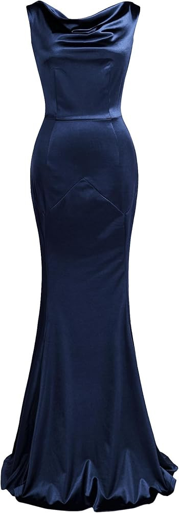 Women's 30s Brief Elegant Mermaid Sleeveless Gowns Formal Evening Dress | Amazon (US)