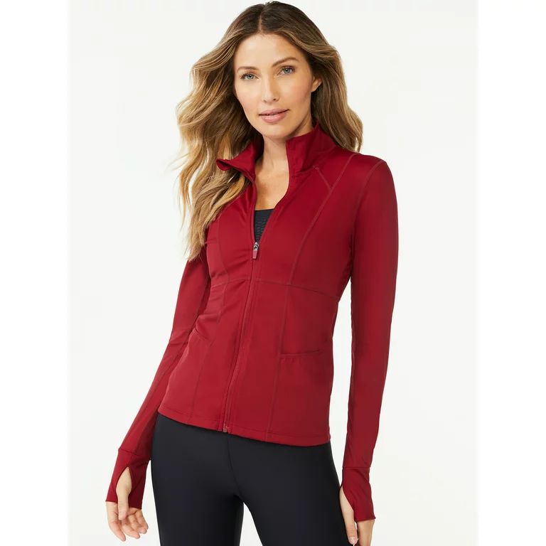 Sofia Active by Sofia Vergara Women’s Super-Soft Lux Zip-Up Jacket | Walmart (US)