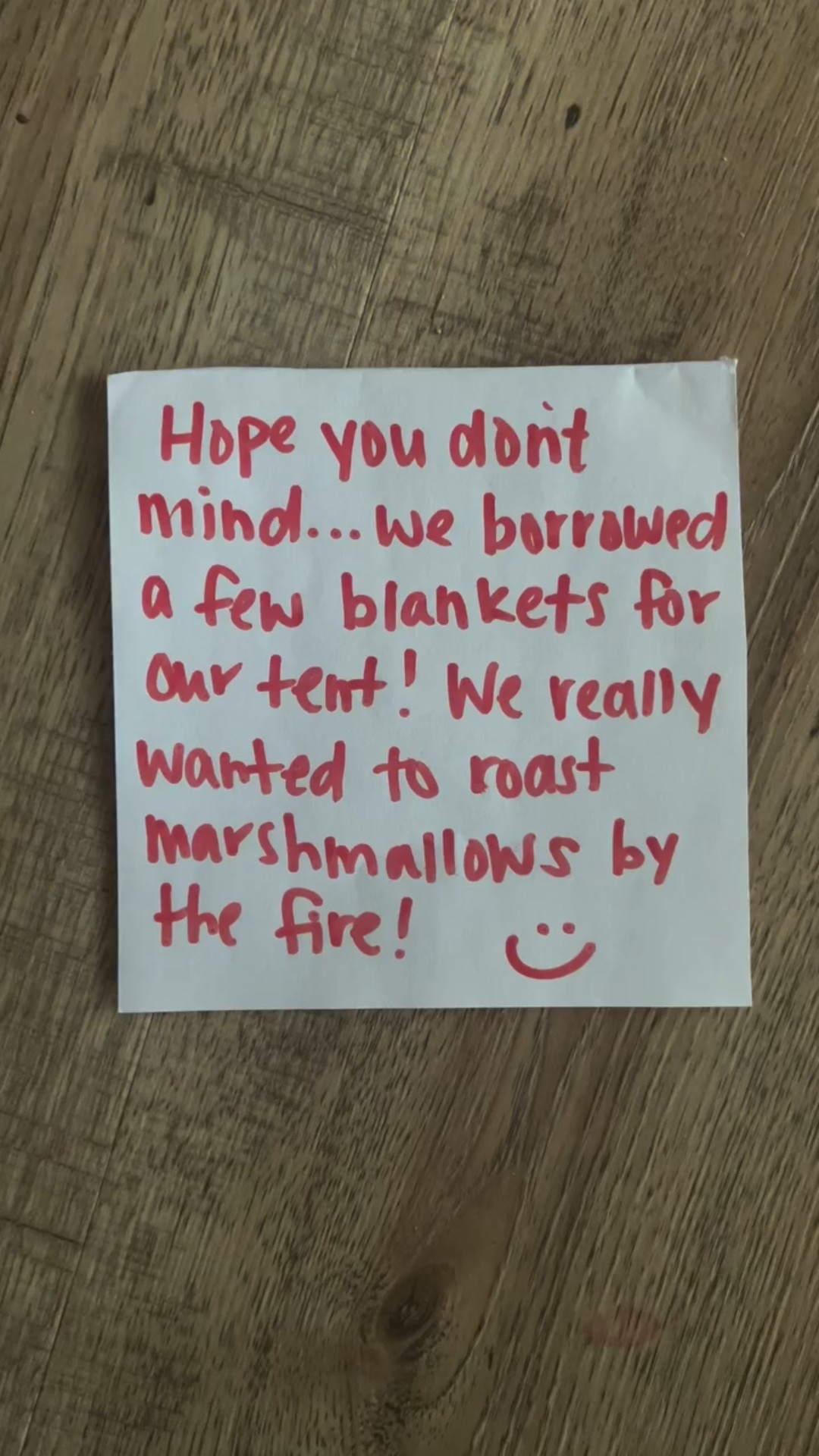 Day 4

@callaandfriends blankets + pikler triangle = the best elf tent! Turns out, elves love roasting marshmallows while camping!

#elfontheshelfideas #elfontheshelf #christmas #christmaswithkids #toddlerchristmas #momlife