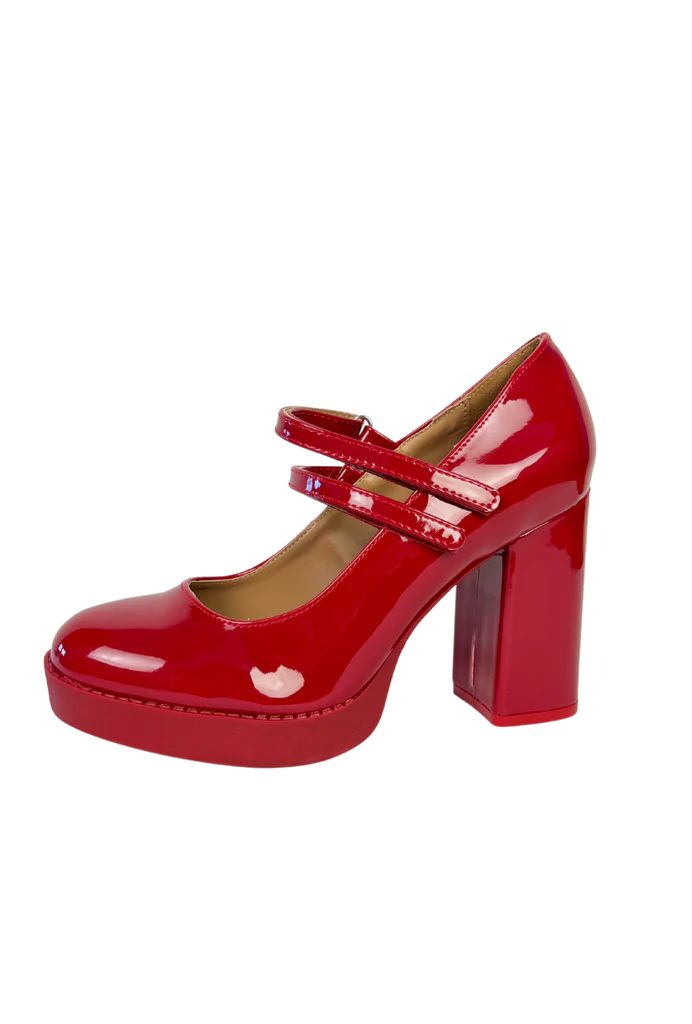 Patent Leather Mary Janes - Red | Shop BURU