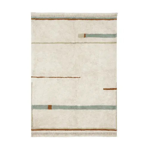 Lorena Canals Washable Rug Lanes in Natural And Blue at Nordstrom, Size X-Small | Nordstrom