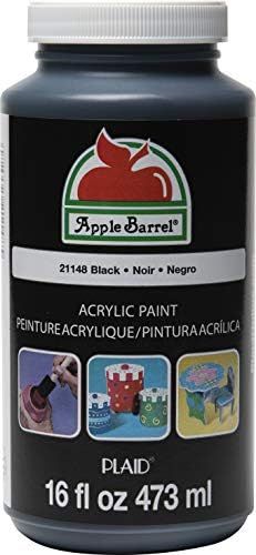 Apple Barrel Acrylic Paint in Assorted Colors (16 Ounce), 21148 Black | Amazon (US)