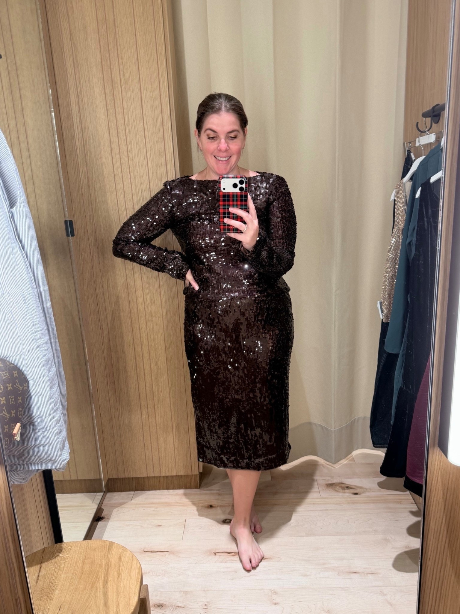 The perfect sequin skirt and top that are gorgeous together, but could also be styled separately! These pieces could be styled so many ways to get you through all of your holiday events! Both the skirt and the top run TTS! 

#LTKHoliday #LTKSaleAlert #LTKSeasonal