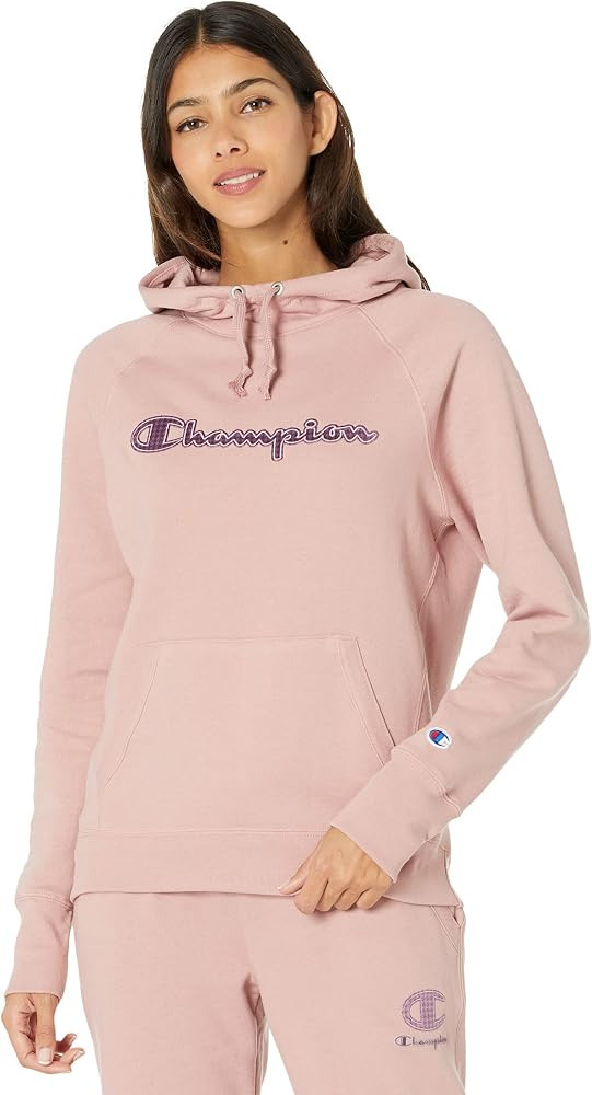 Champion Women's Powerblend Hoodie, Script Outline | Amazon (US)