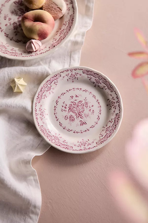 Pink Floral Side Plate | Anthropologie (US)