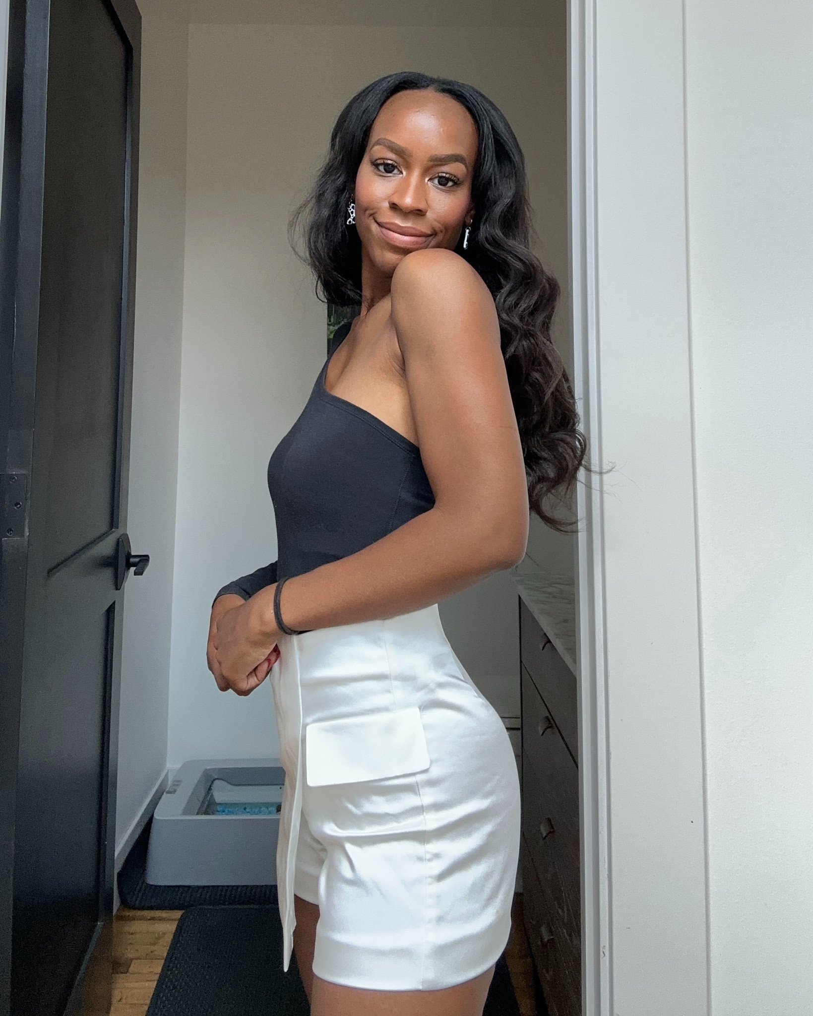 Top:  xs from Abercrombie. Linked similar 
Skirt: XS Zara. Linked Similar 
Earrings: Lovely Little Uglies
Bracelets: Larissa Lorden

#LTKFindsUnder100 #LTKFindsUnder50 #LTKStyleTip