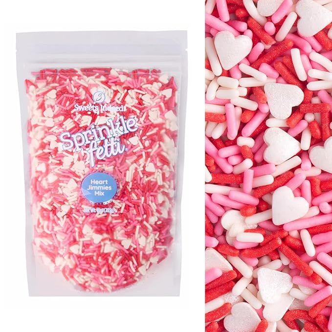 Sweets Indeed, Bulk Valentines Sprinkles, 10 ounce bag, Edible Sprinkle Mix, Perfect for Cake Dec... | Amazon (US)