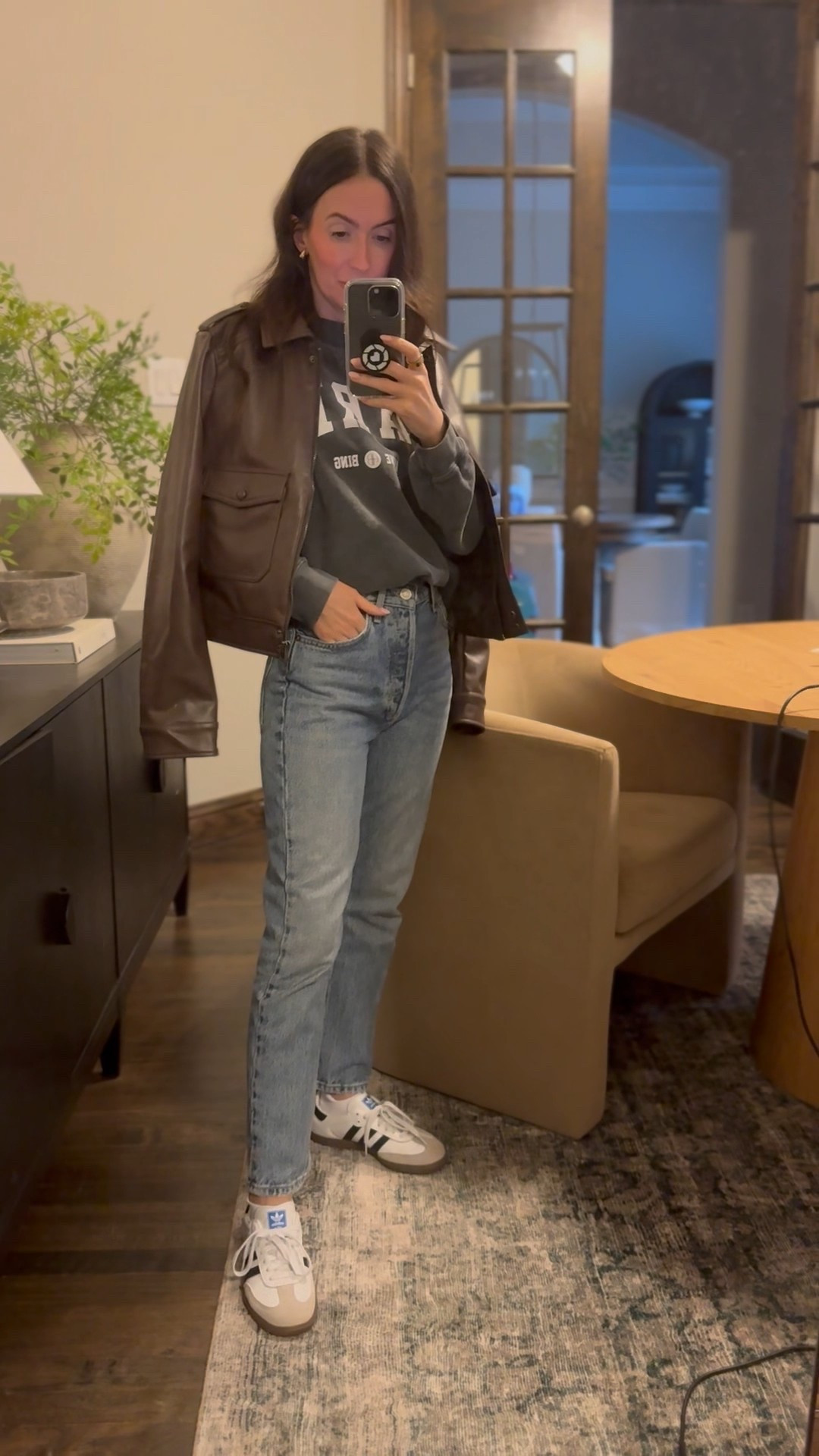 Date night outfit, casual mom ootd, Agolde jeans, adidas gazelle sneakers, Walmart fashion, Anine Bing sweatshirt 

#LTKHome #LTKWatchNow #LTKStyleTip