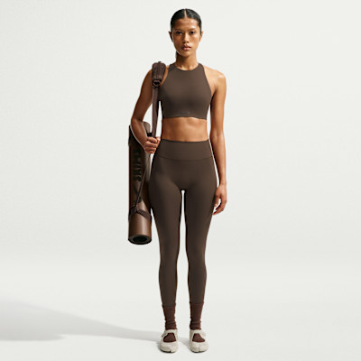 Nike Women's SKIMS Matte High-Waisted 26" Leggings in Brown | BOLEG7005W-DSP | Nike (US)