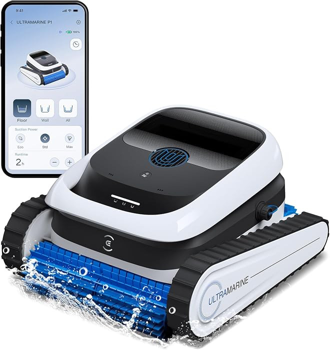ECOVACS Ultramarine P1 Cordless Robotic Pool Vacuum for Inground & Above Ground Pools, 180 Min Ru... | Amazon (US)