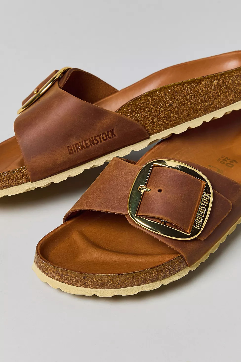 Birkenstock Women's Madrid Big Buckle Leather Sandals | Urban Outfitters (US and RoW)