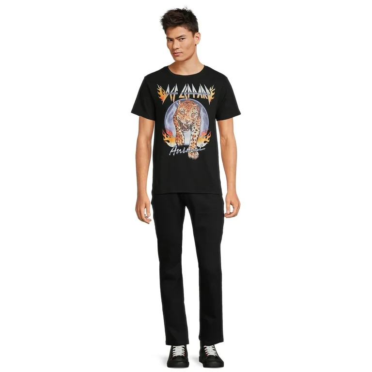Def Leppard Men's & Big Men's Graphic Tee Shirt, Sizes S-3XL | Walmart (US)