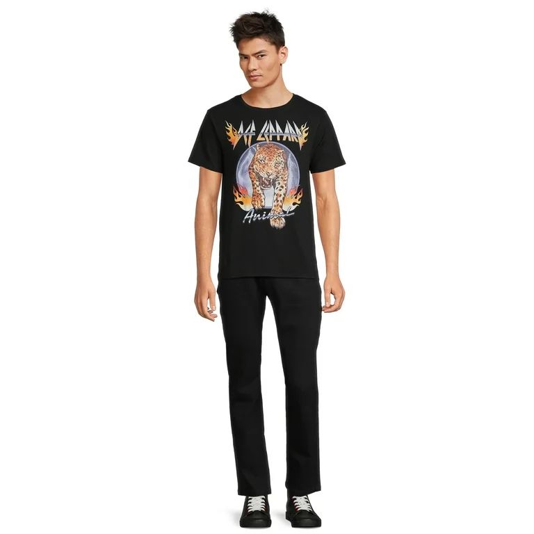 Def Leppard Men's & Big Men's Band Graphic Tee, Sizes S-3XL - Walmart.com | Walmart (US)