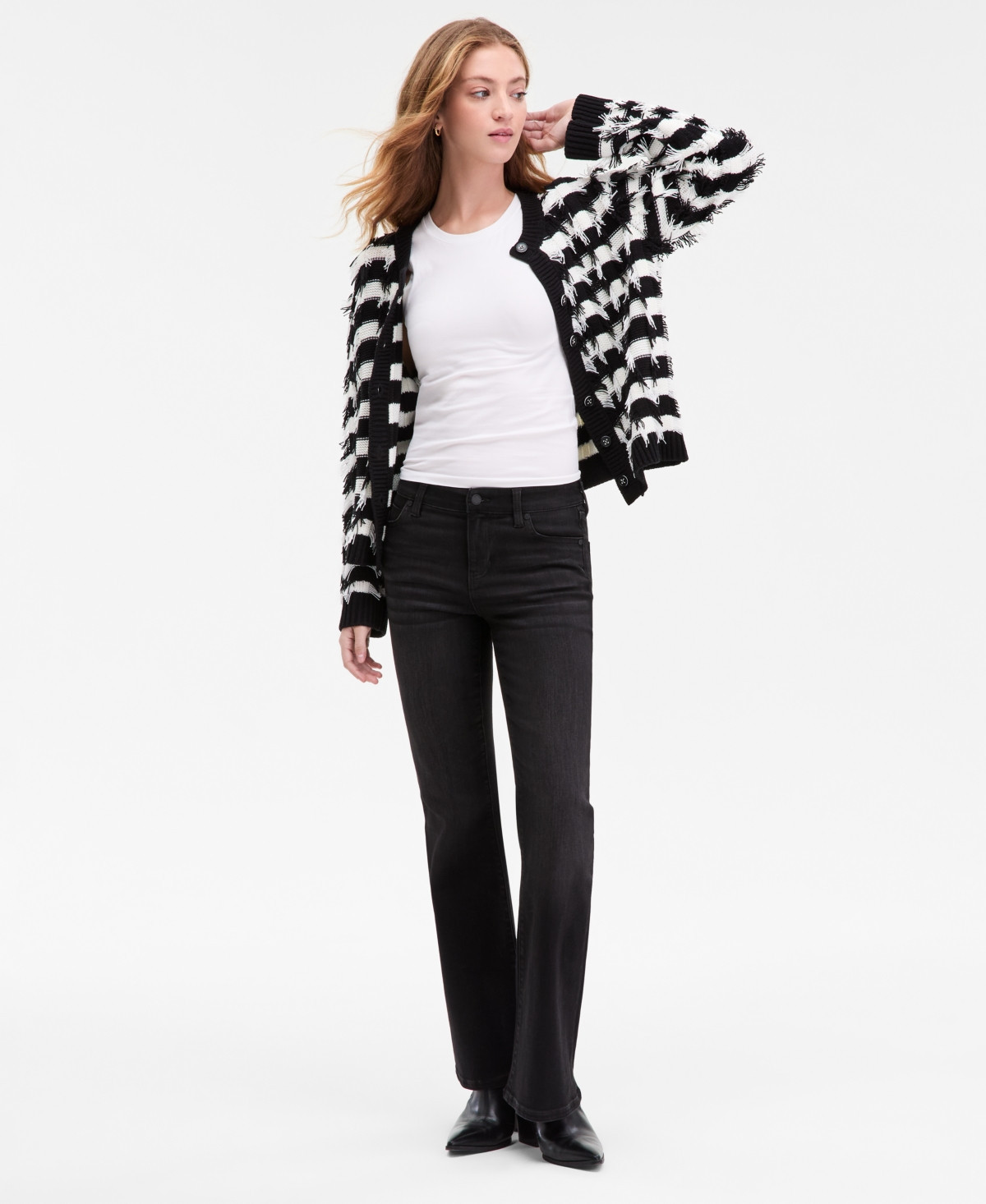 Liverpool Los Angeles Women's Hannah Mid-Rise Flare Jeans - Heron Lake | Macy's