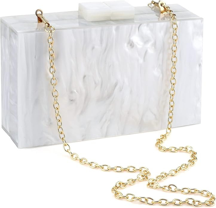 Gets Acrylic Clutch Purses for Women with Marbling Purses and Handbags Elegant Banquet Evening Cr... | Amazon (US)