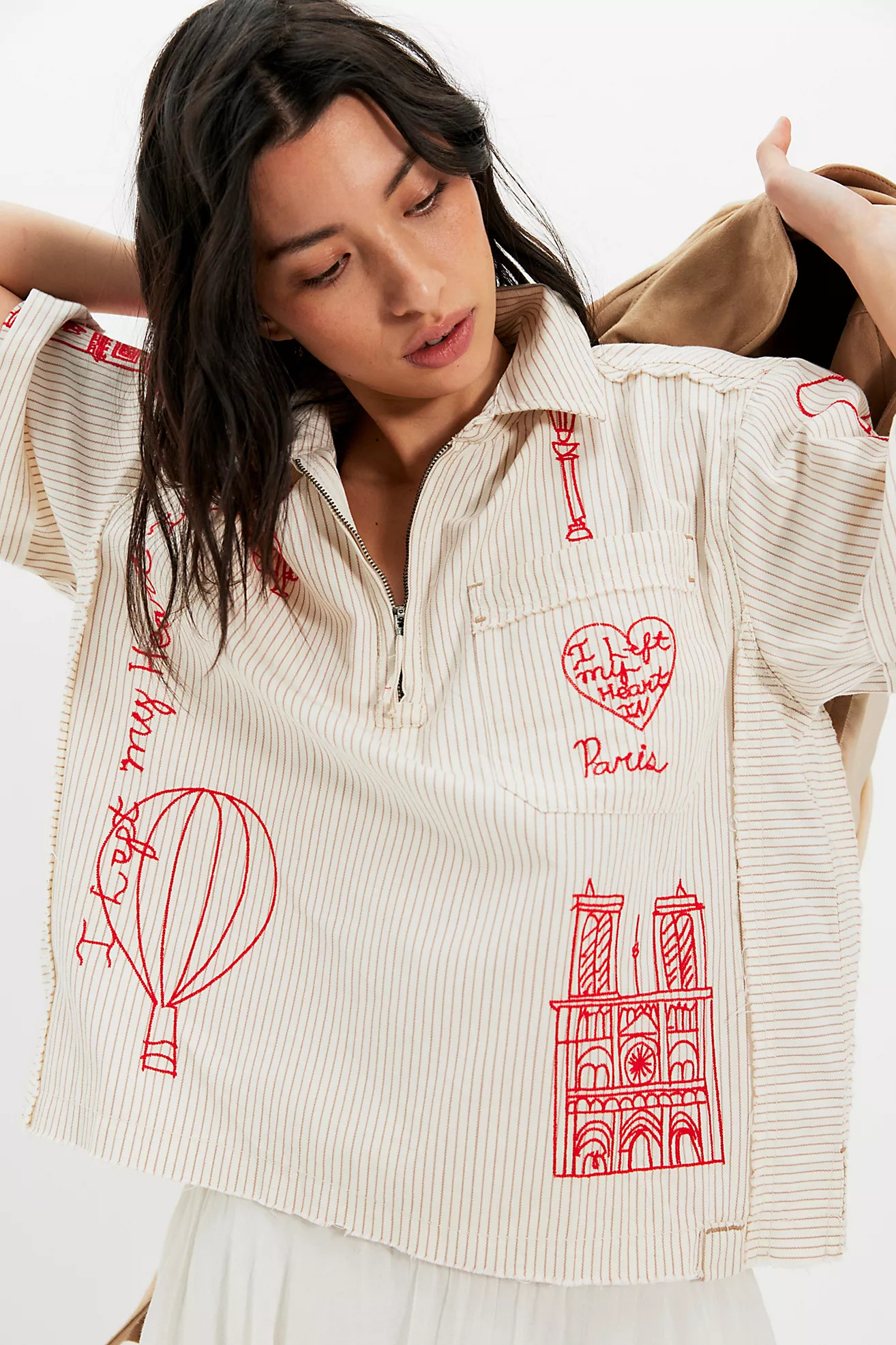We The Free Paris Romance Embroidered Top | Free People (Global - UK&FR Excluded)