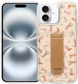 Walli Cases for iPhone 16 Plus Case Aesthetic Wallet Phone Case Card Holder, Securely Holds up to... | Amazon (US)