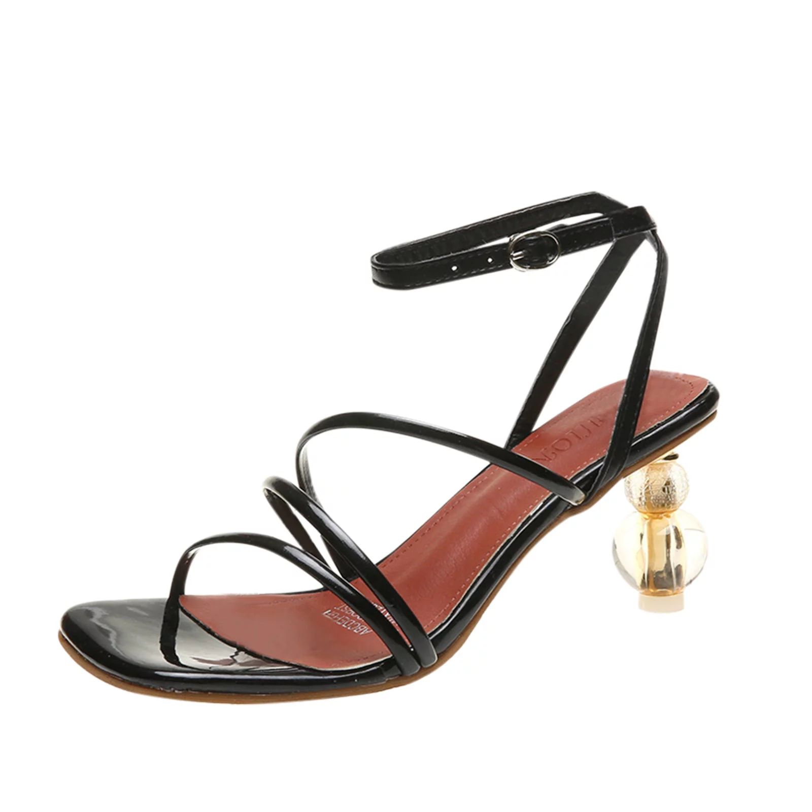 simu Women's Sandals Comfortable Breathable Women's High Fashion Toeknob Shoes Heels Sandals Lace... | Walmart (US)