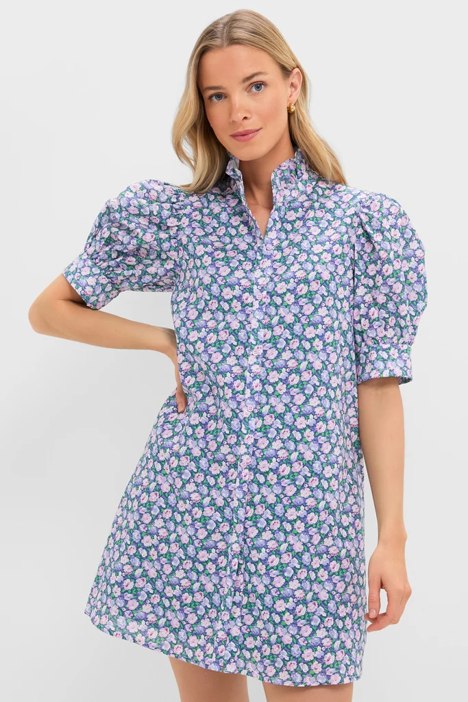 Lilac Ditsy Floral Mini Louisa Dress | Tuckernuck (US)