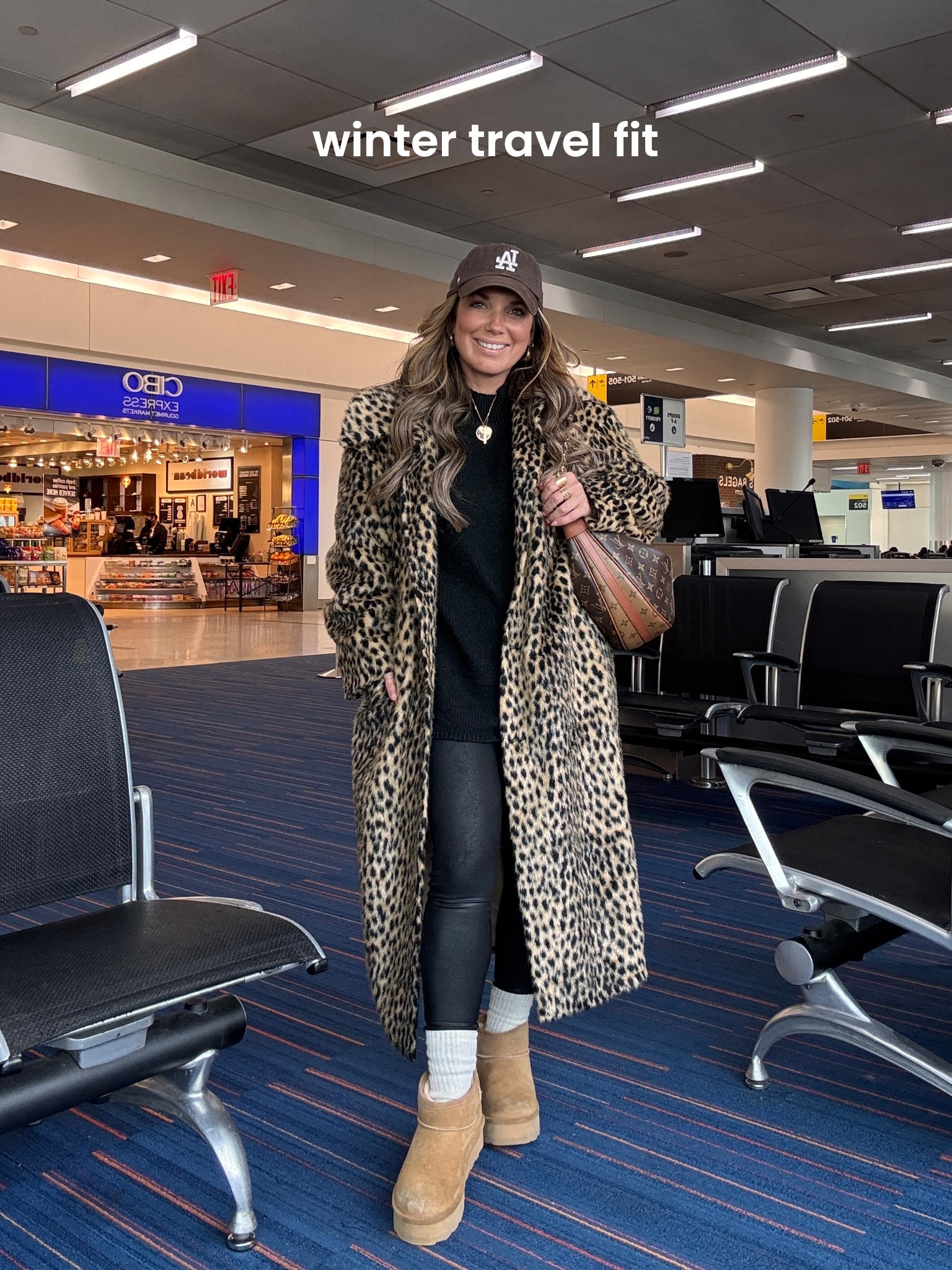 Winter travel fit always includes a good pair of leggings!! I’ve been wearing these for 10 plus years. And, this is my favorite oversized black sweater. 
Wearing size small in both. 



#LTKOver40 #LTKPetite #LTKSeasonal