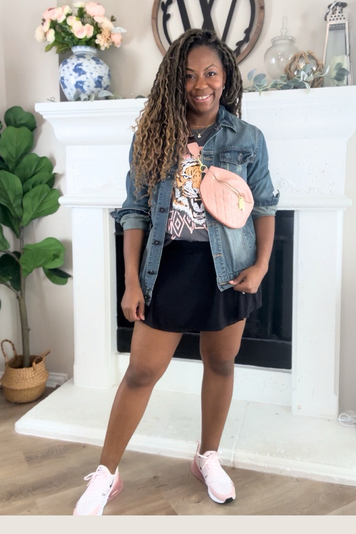 Graphic T-shirt, and tennis skirt outfit

Spring outfit, Nikes, pink, black skirt, denim jacket, graphic tee, Pink Nikes

#LTKsalealert #LTKfindsunder50 #LTKmidsize