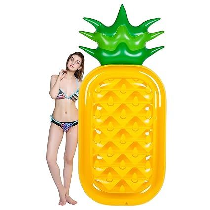 Garne T Giant Inflatable Pool Float Pineapple Party Float Raft Summer Outdoor Swimming Pool Infla... | Amazon (US)