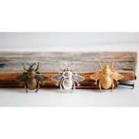 Antiqued Bumble Bee Brooch Bronze Style Honeybee Lapel Pin | Etsy (US)