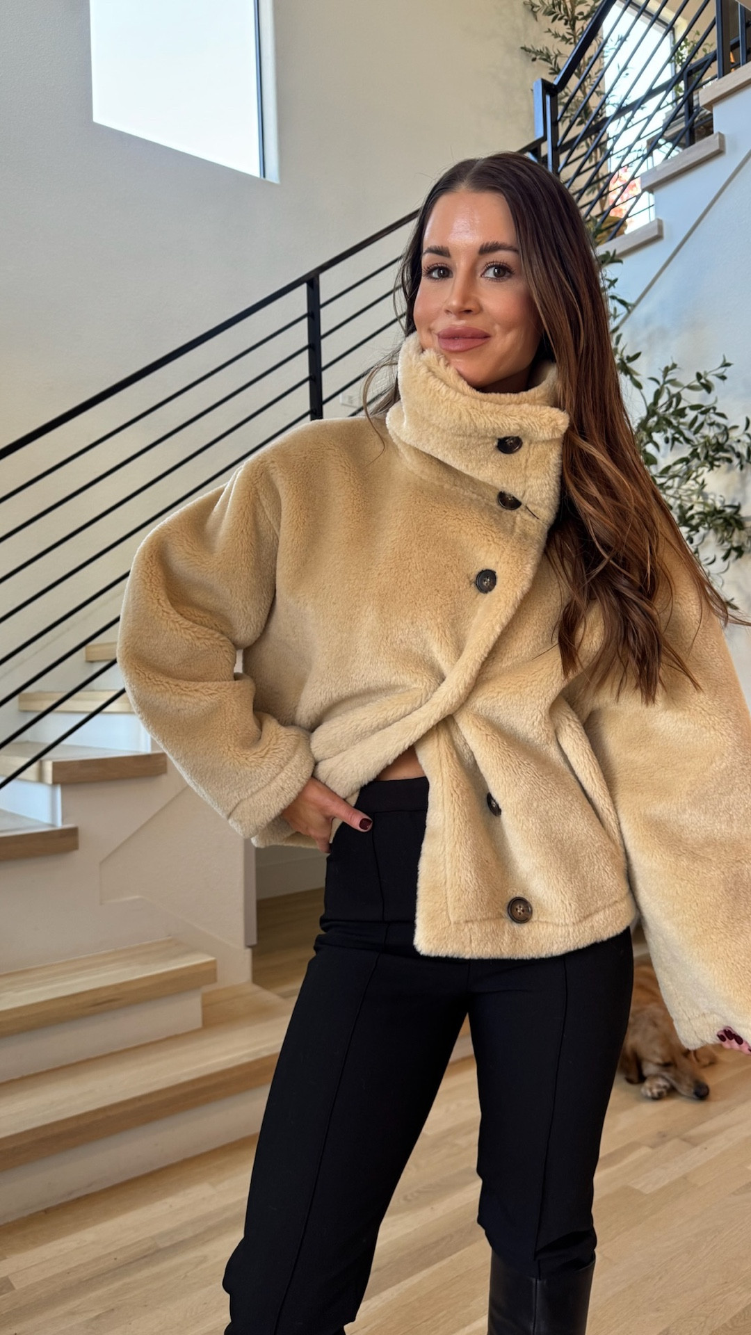 This next faux fur jacket is everything! There are so many ways to style the collar. This looks so expensive and I love the perfect beige color! The price point on this is so good. 

#LTKGiftGuide #LTKootd #LTKdayinmylife