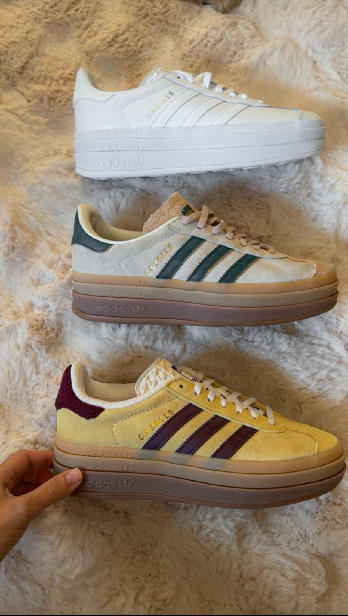 Adidas gazelle bold sneakers
Runs big go down 1/2 size 

#summer #sneakers #laurabeverlin 

#LTKxNSale #LTKFindsUnder50 #LTKFindsUnder100