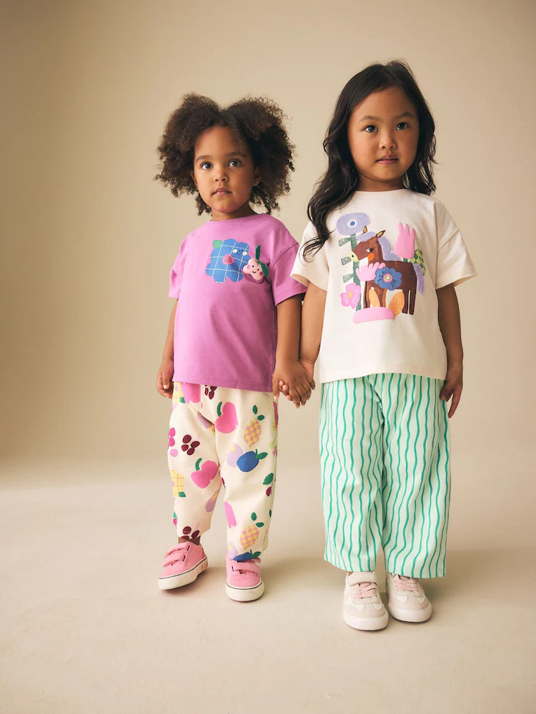 Purple/Green Top & Trousers Set 2 Pack (3mths-7yrs) | Next US