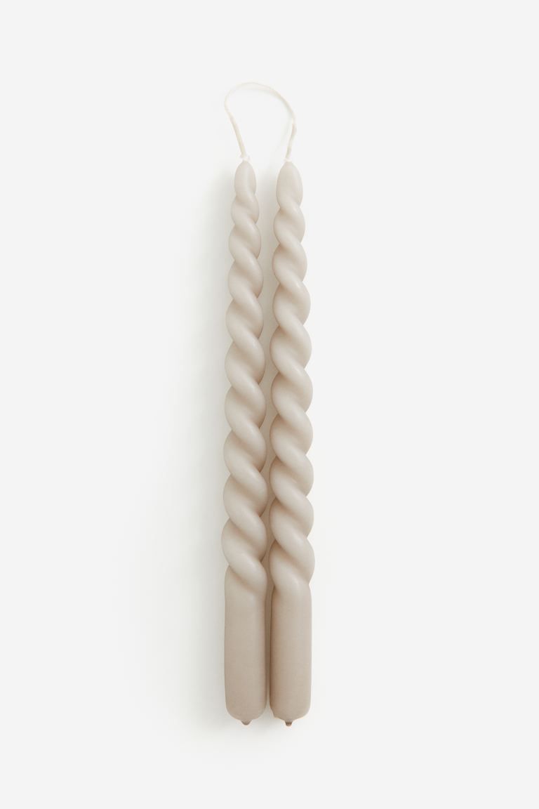 2-pack Spiral Candles | H&M (US + CA)