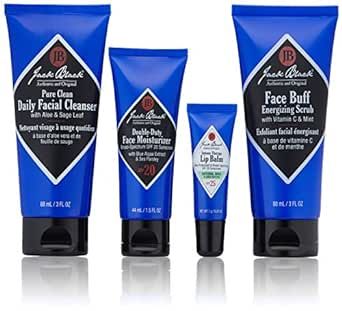 Jack Black Skin Saviors Set – Pure Clean Daily Facial Cleanser, Double-Duty Face Moisturizer SP... | Amazon (US)