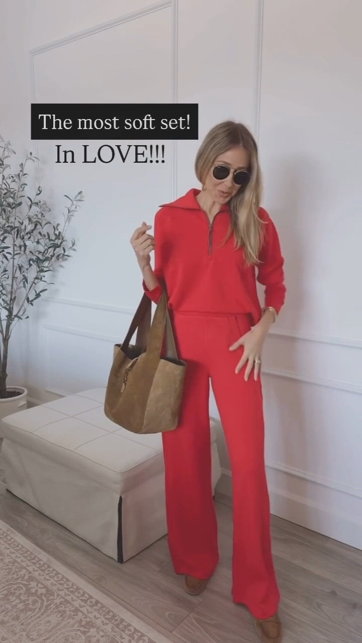 Use code: ALINEXSPANX for 15% off on your first time purchase. The most beautiful red color set 
The comfort in this is amazing!
10 ou of 10! 
I am wearing a size small 
Cozy set 
Airport outfit 
Travel outfit 
Cozy travel outfit 



#LTKootd #LTKTravel #LTKU