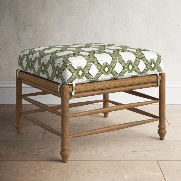 Dellbrook 26'' Rectangle Geometric Standard Ottoman | Wayfair North America