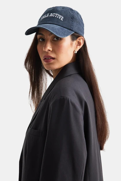 TALA ACTIVE EMBROIDERED CAP - WASHED DENIM | TALA (UK)