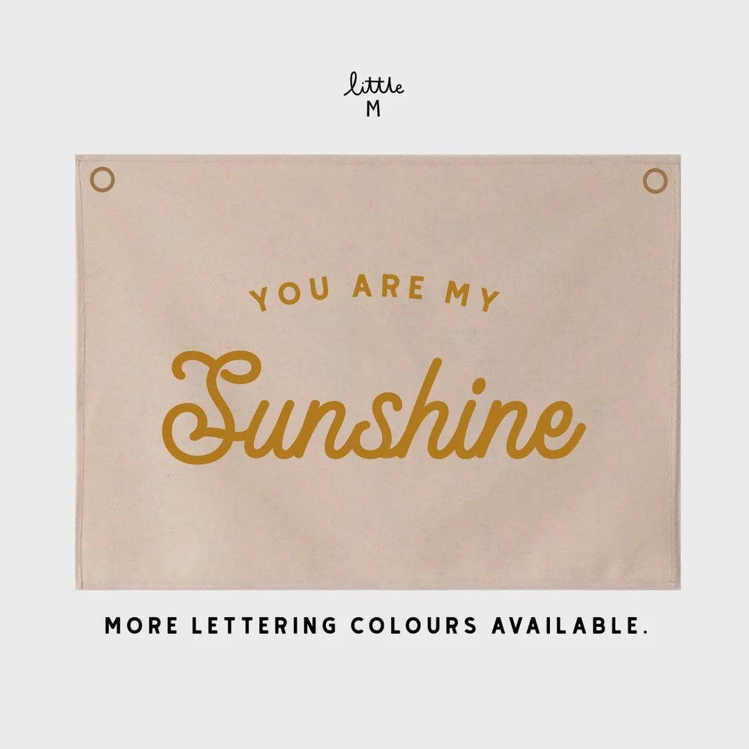 You Are My Sunshine Banner 70x50cm NEW FONT - Etsy UK | Etsy (UK)