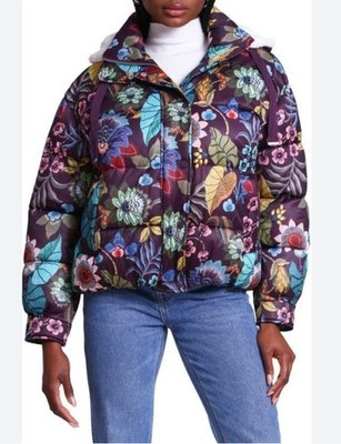 AVEC LES FILLES Water Resistant Puffer Jacket in Botanical Garden S | eBay | eBay US